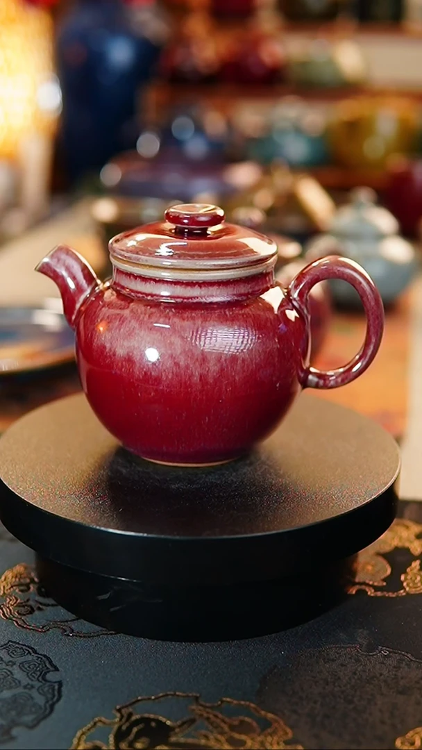 【闪购商品】瓷片183   红壶    贤