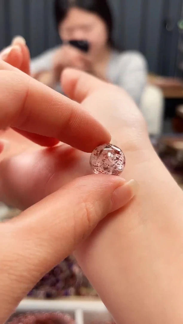 未镶嵌手串水晶超七单珠13mm【多样性发一】