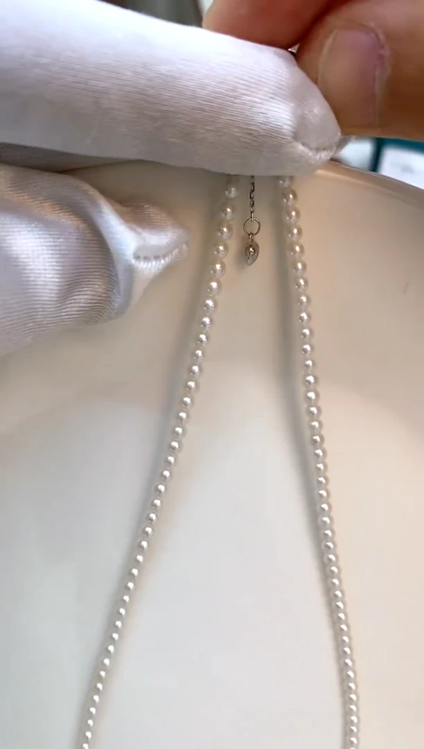 【闪购商品】淡水珍珠项链银S925镶嵌3