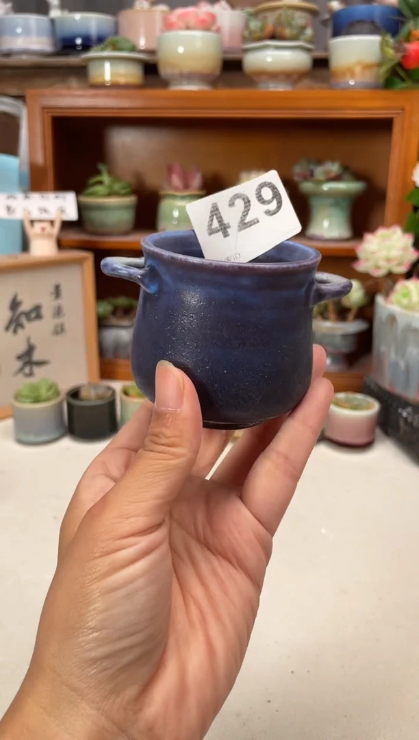 瓷片429微瑕知木小芳花盆