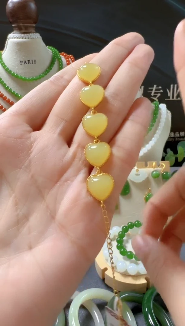 银S925镶嵌手链和田玉天然和田玉/支持复检/多样性发一cg