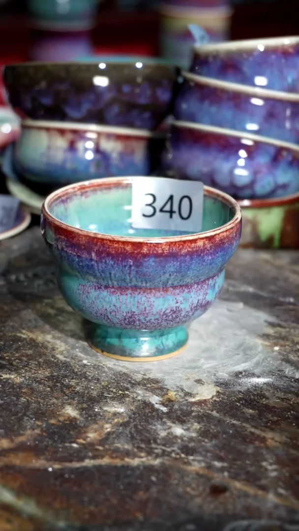 摆件精品窑变钧瓷茶器