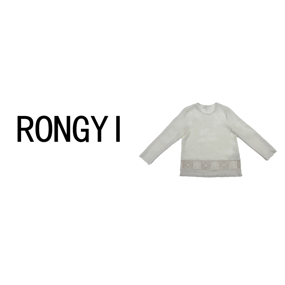 RONGYI-“一布一景”流苏圆领长袖T