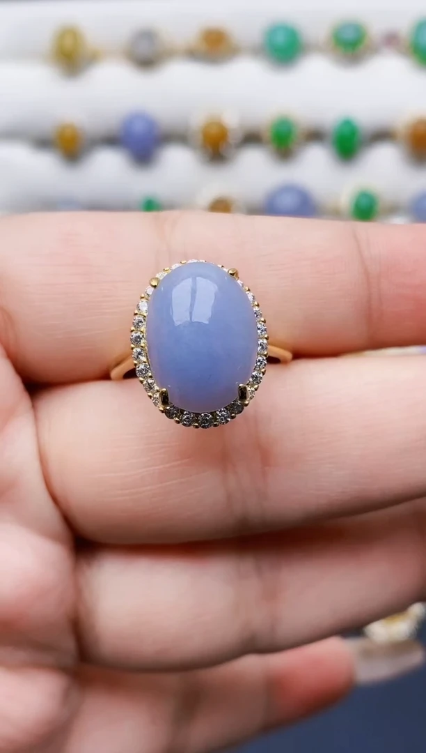 银S925镶嵌戒指翡翠2221