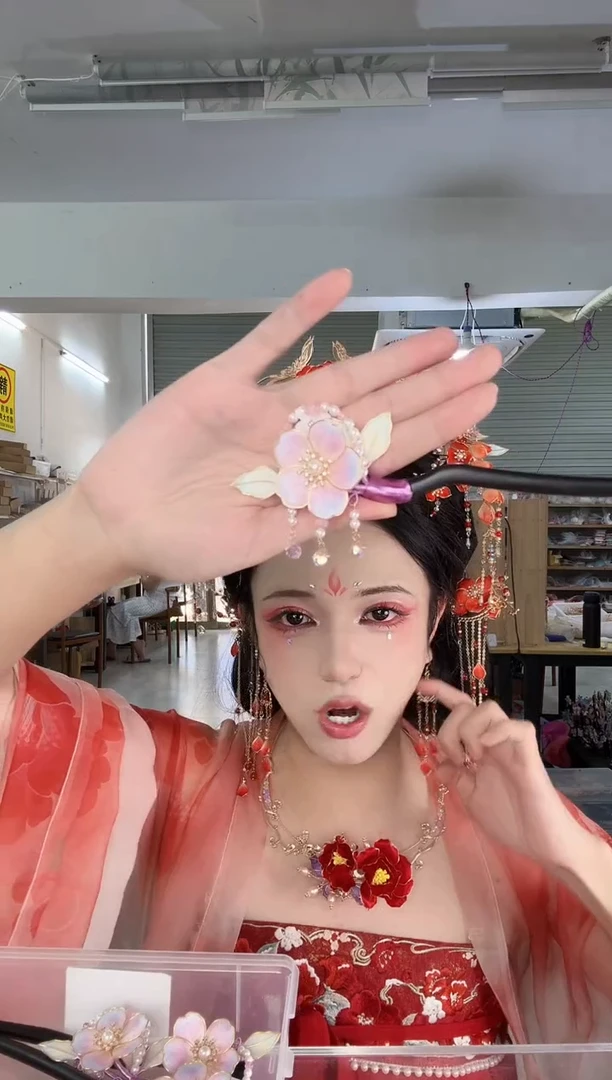 合金无918 非遗绒花发簪