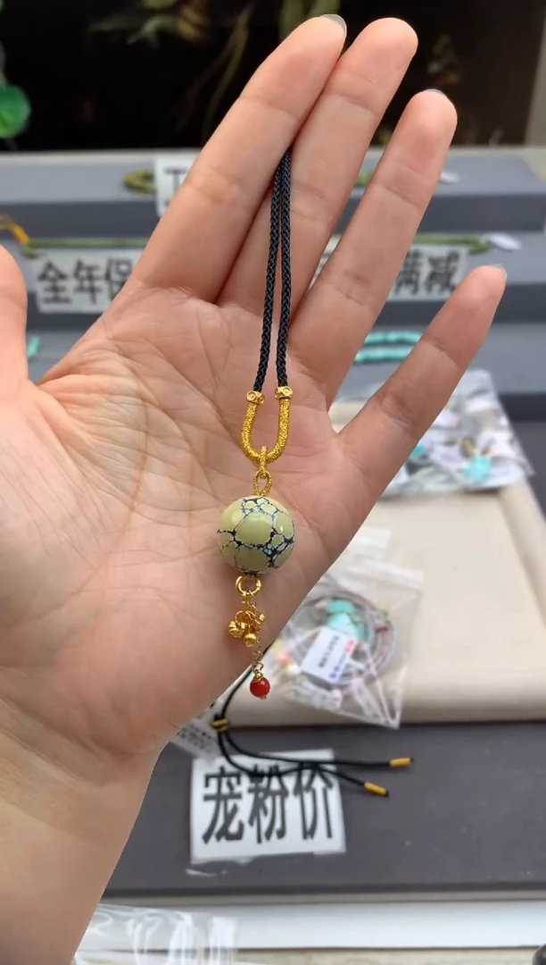 未镶嵌绿松石锁骨链茜.D142