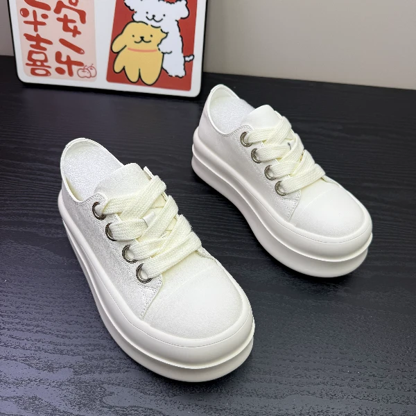 优瑰复古系带休闲运动板鞋女2025新款轻便德训鞋阿甘鞋小白鞋女