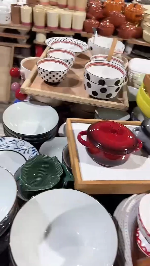 陶瓷粗陶麻点花边折边盘微瑕 凑满20元包邮