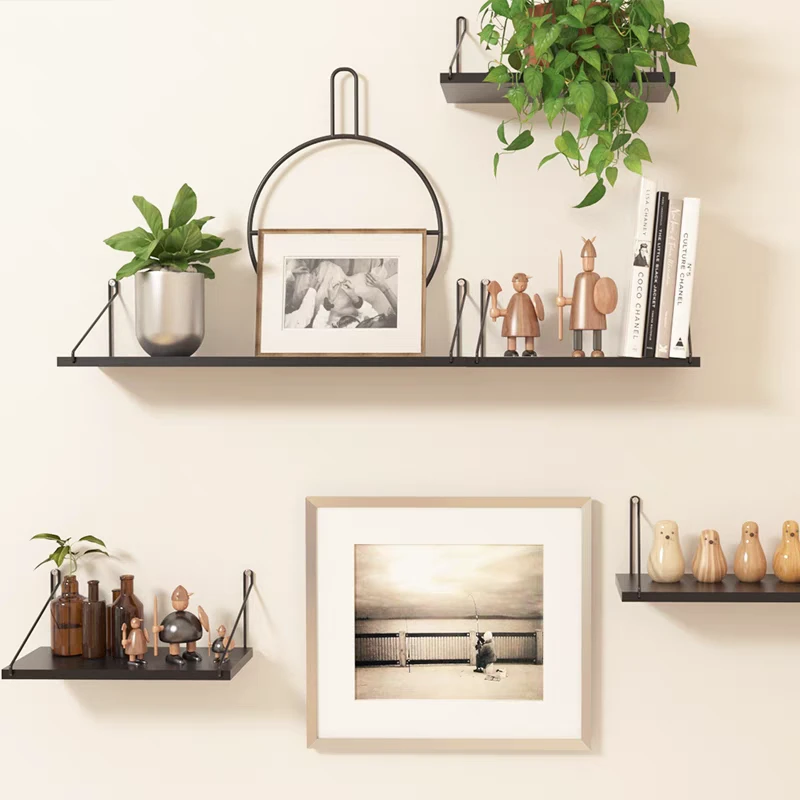 【免打孔上墙一字隔板】可上墙免打孔大承重高颜值一字隔板可放书