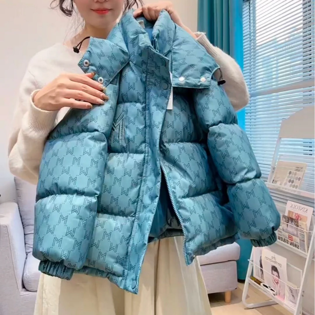 儿童棉服冬装2025新款洋汽韩版时尚保暖棉服连帽外套