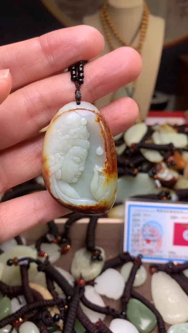 颈饰未镶嵌和田玉新疆料青海料清水和田玉吊坠