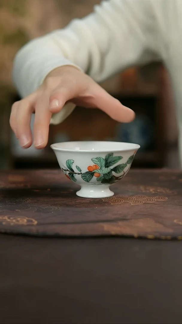 景德镇陶瓷杯碗柴烧多人
