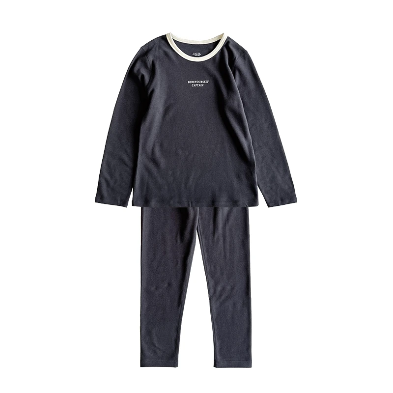 Y7282儿童睡衣德绒家居服男童双面绒保暖内衣套装