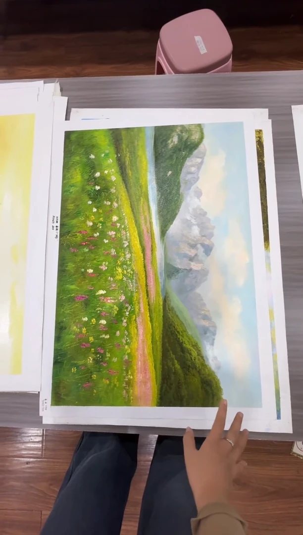 油画【24号】约90*60cm丨朝鲜原创纯手绘孤品油画丨顺丰包邮