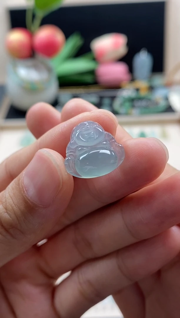 翡翠未镶嵌颈饰翡翠晴底佛公