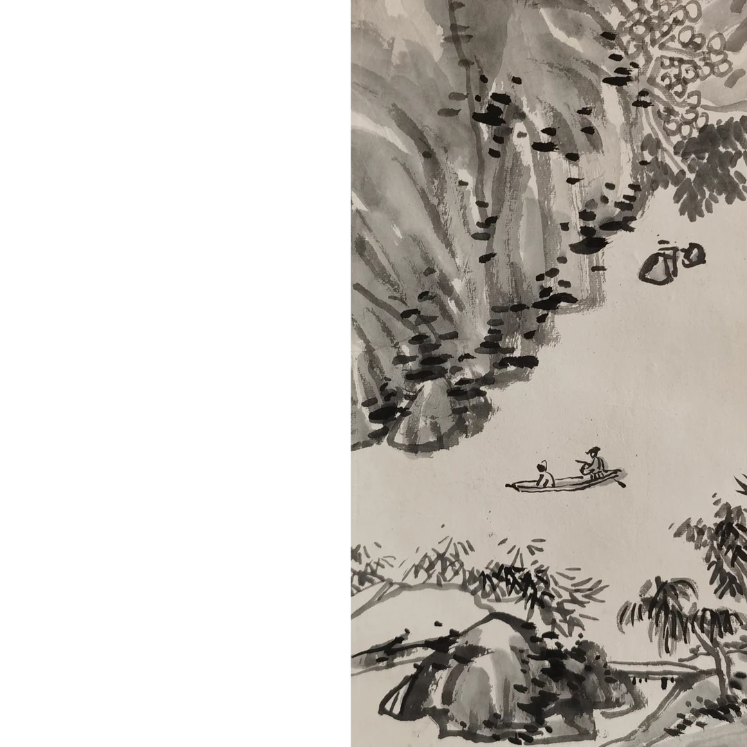 【辽拍】V240624-2-43《山水》（0.6平尺) 纸本镜片 ws102