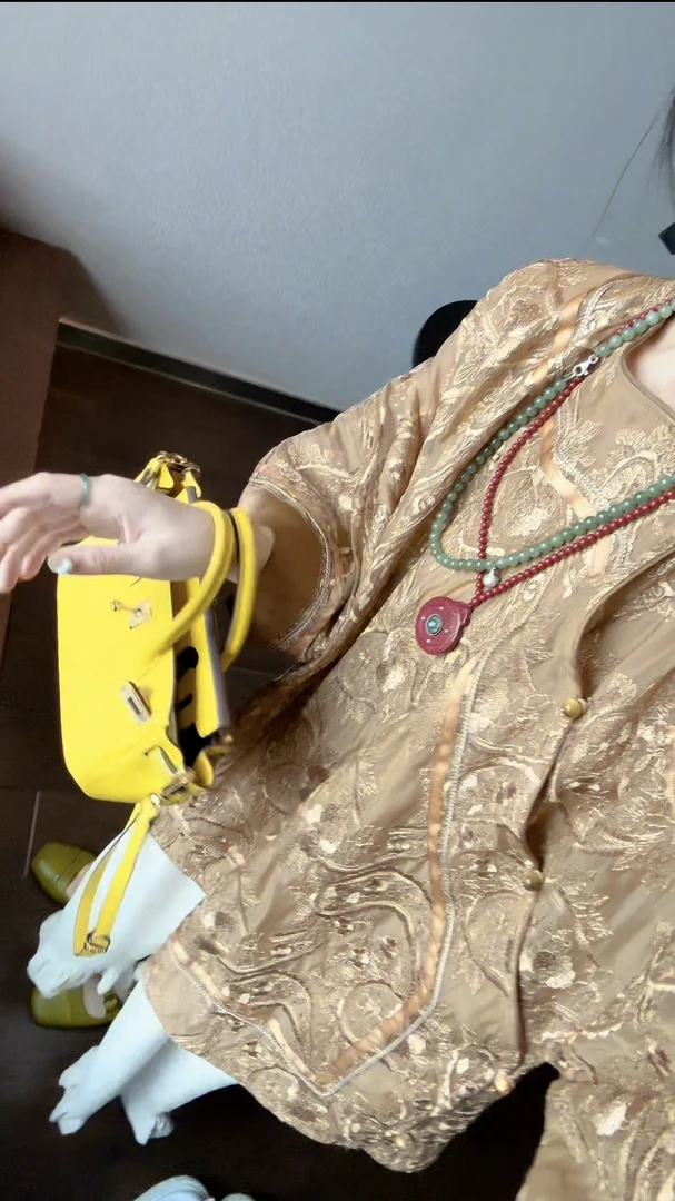 李豆儿 小众设计定制7分袖子国风外套