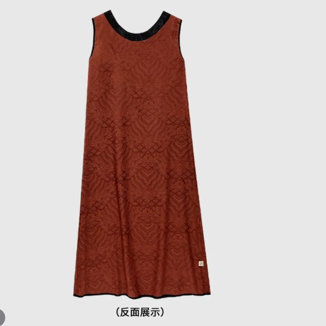 【8109】深圳南油高端波浪纹法式显瘦双面穿背心连衣裙2025新花型