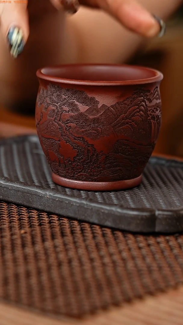 茶杯紫砂465456554965985