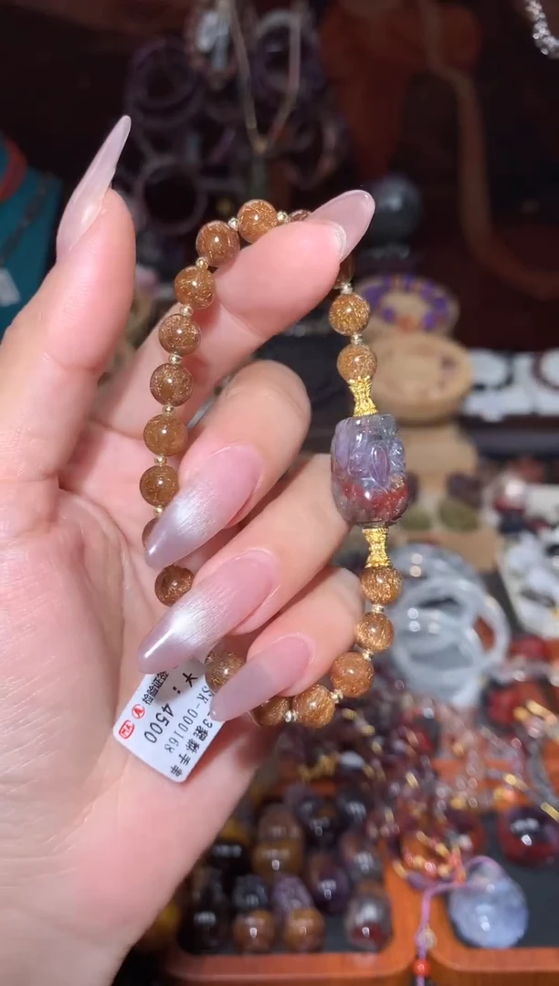 未镶嵌颈饰水晶铜发极光貔貅DIY手串