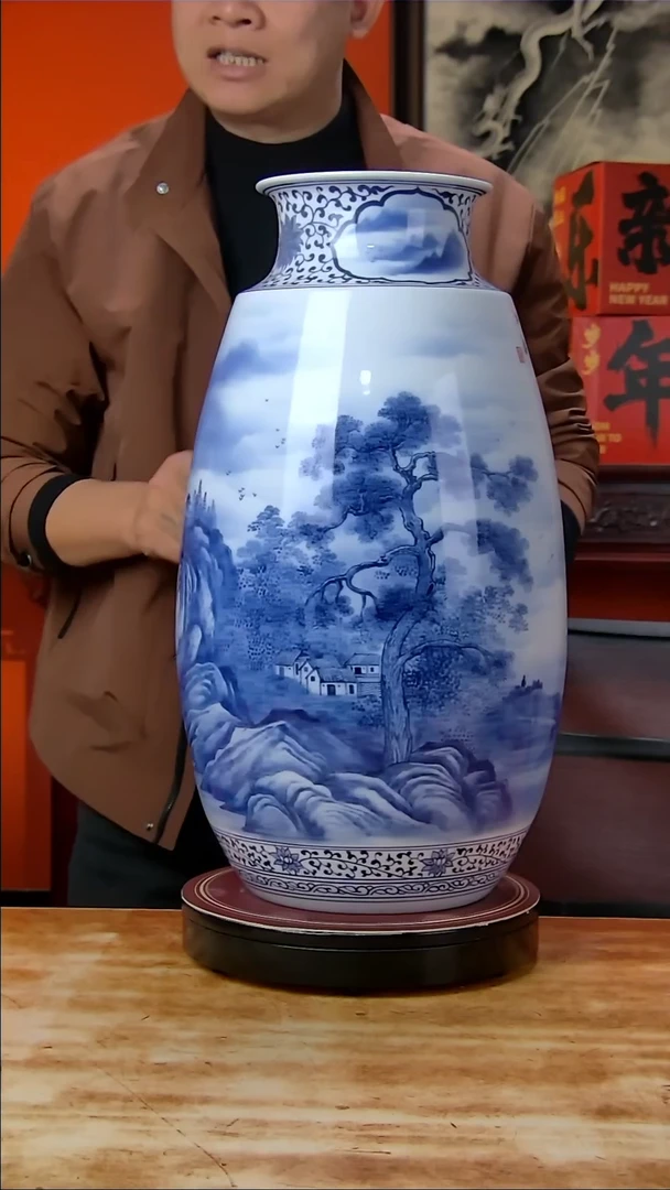 【闪购商品】摆件景德镇高端陶瓷摆件瓶1