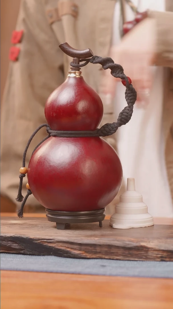 1384号链接精品大漆葫芦现货现发[一物一拍]（600-700ml）