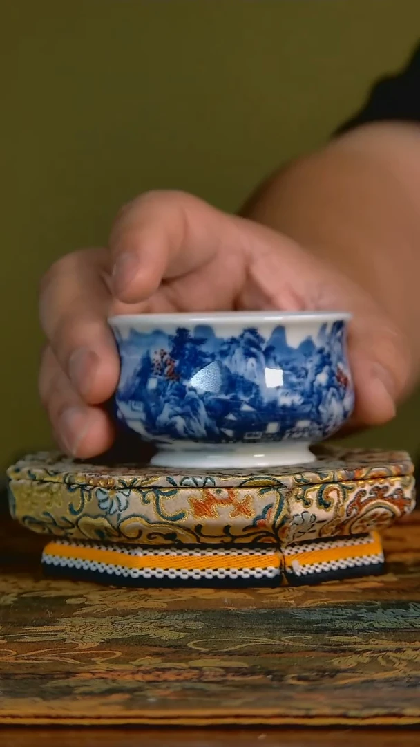 杯手工手绘杯杯很美丽
