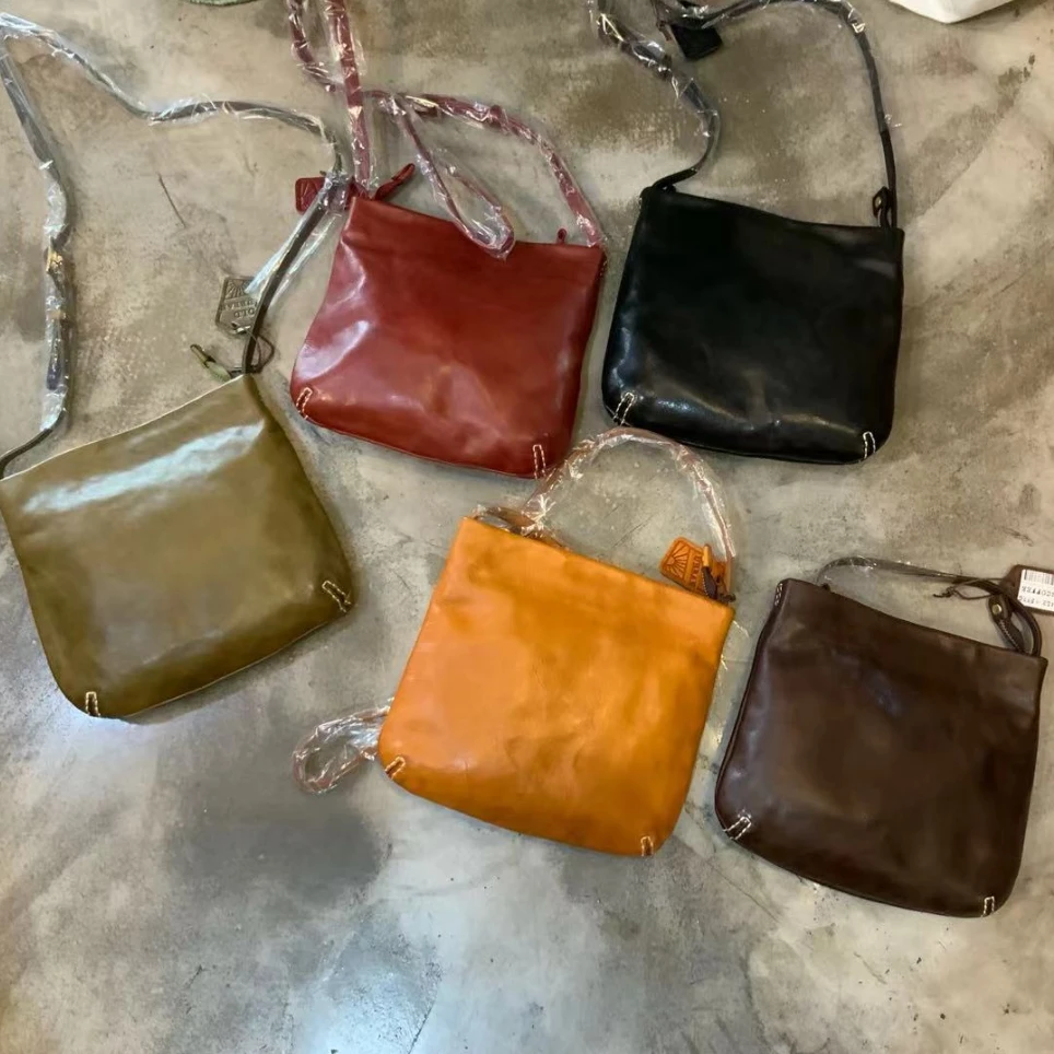 卡卢西CatLucy定制手工小包 Row家 进口植鞣牛皮真皮单肩斜跨女包