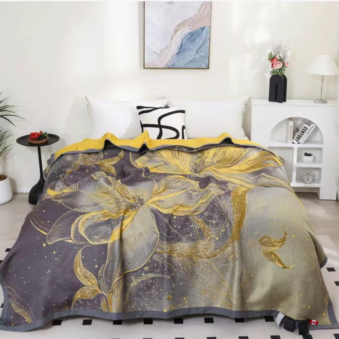 【牛总品质】花梦奇缘-高定230*250柔软亲肤床盖