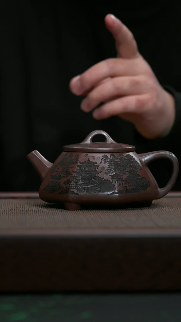 【闪购商品】紫砂茶壶宜兴原矿紫砂@@石瓢