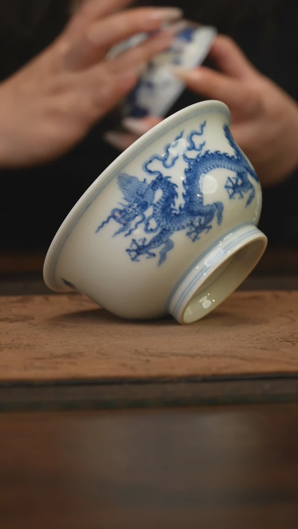 杯柴窑青花破价福利