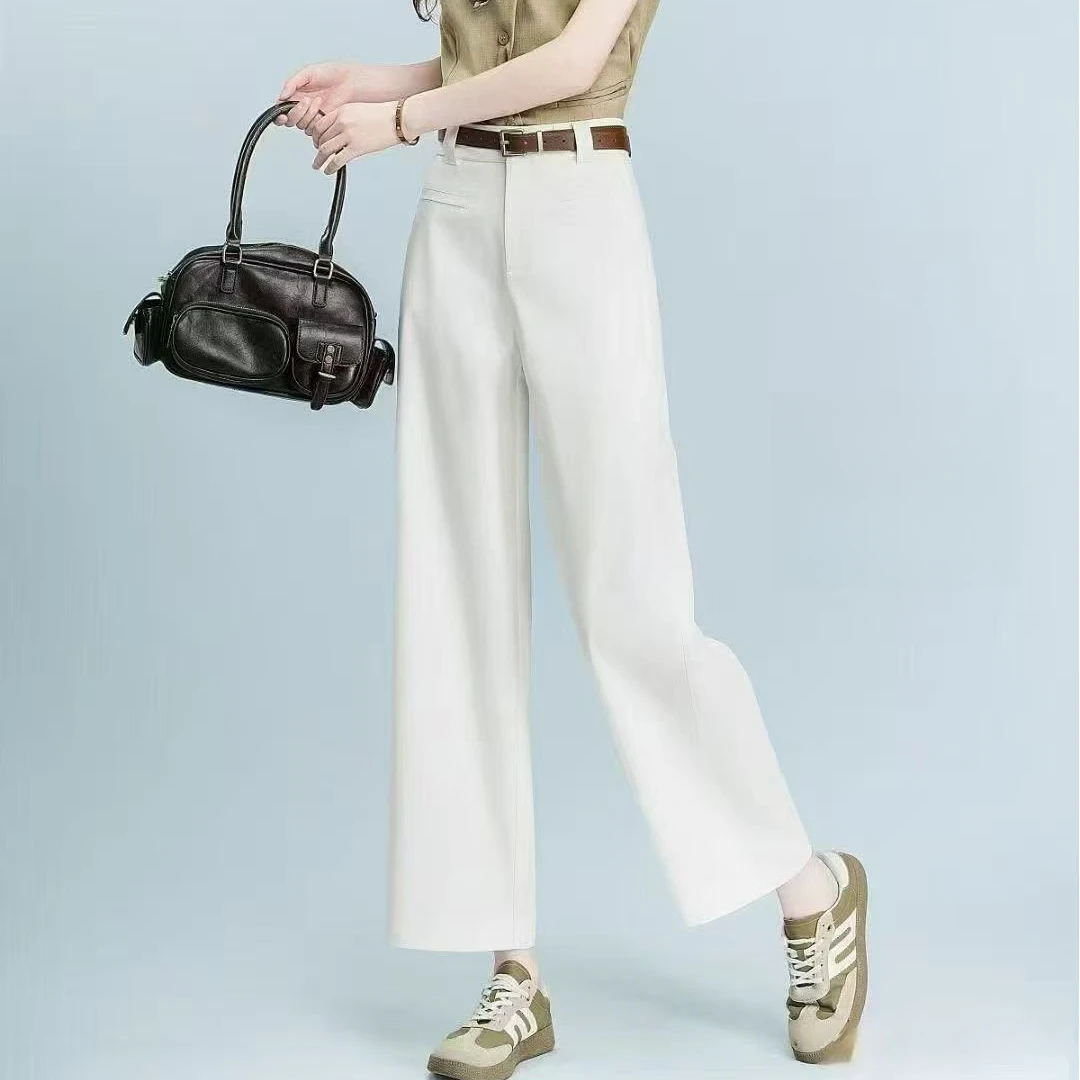 【墨臻浮力】夏季休闲裤直筒小个子百搭宽松九分裤子6722