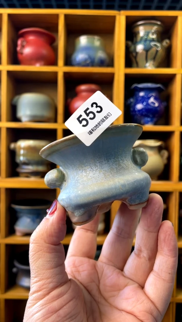 【闪购商品】陶553 内口6.5【喵喵团圆多肉盆】