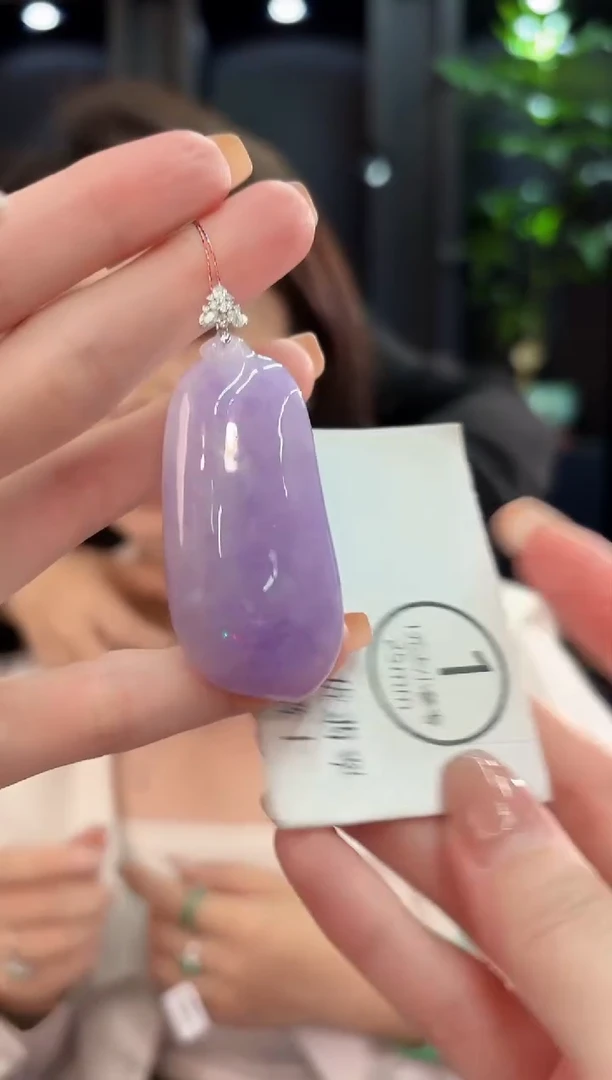 吊坠(不含链)18K金镶嵌翡翠 缅甸A货/支持复检/一件