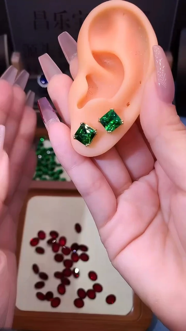 无925银大克拉重工精切高品质耳饰