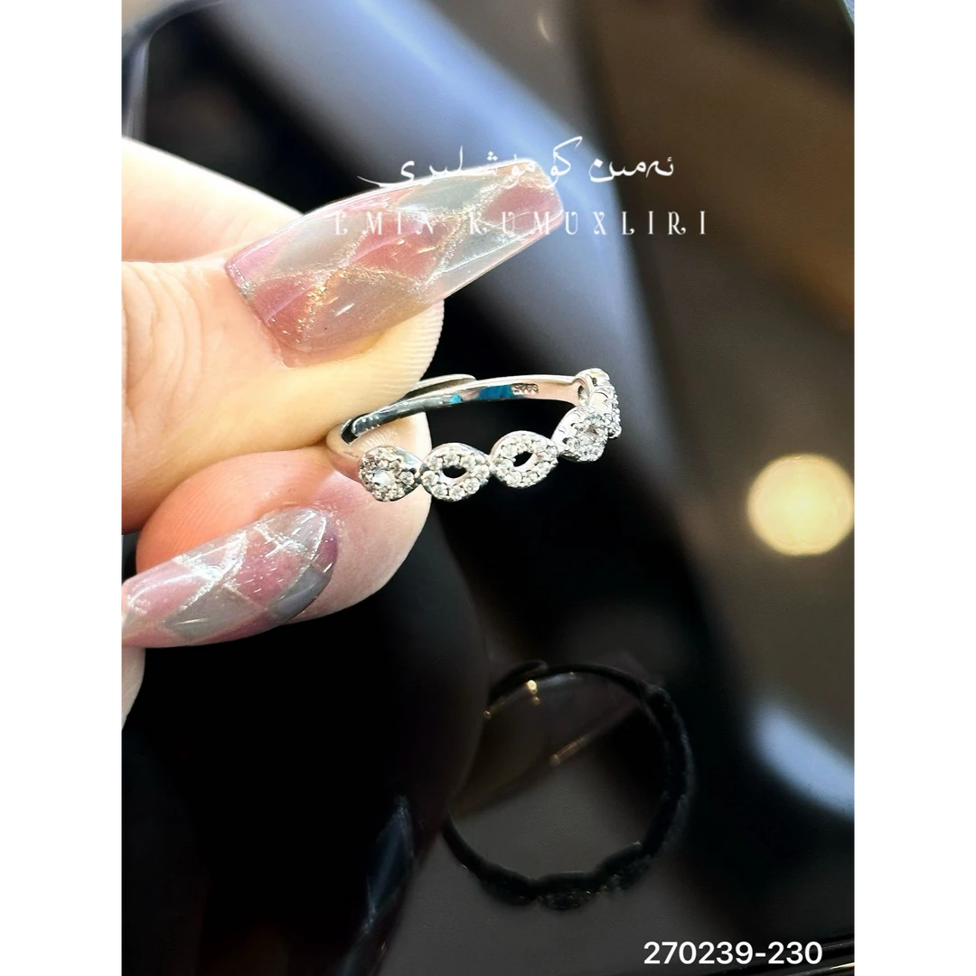 足银仿珍珠戒指 爱敏首饰戒指270239