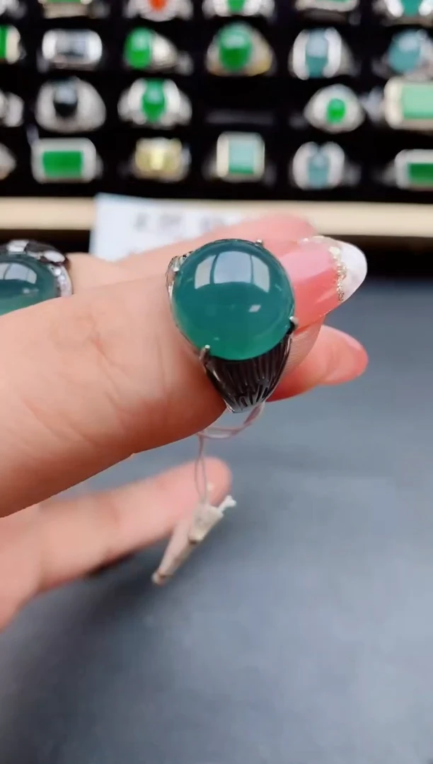 【闪购商品】翡翠戒指银S925镶嵌212121