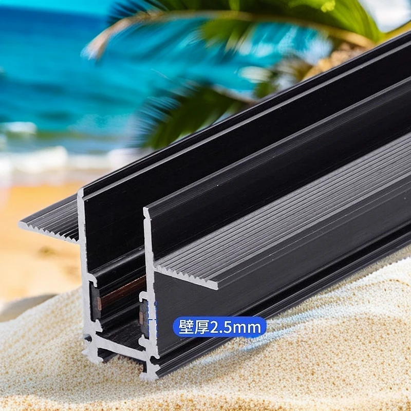 磁吸轨道灯客厅射灯嵌入式线条灯家用服装店现代简约自由组合个性