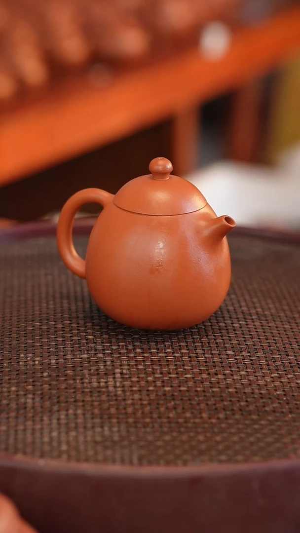 茶壶紫砂朱泥 半手工 200cc