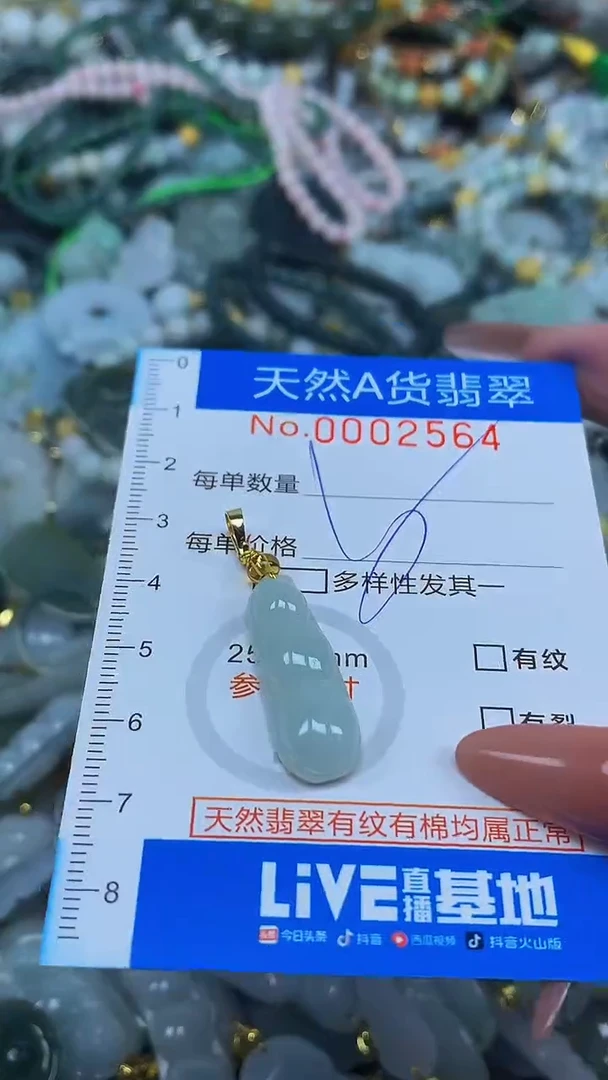 颈饰未镶嵌翡翠净货挂件-2564