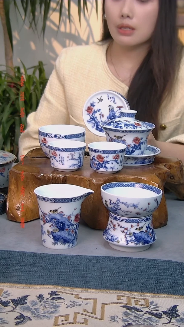 简装家用款7件套 白瓷陶瓷茶具