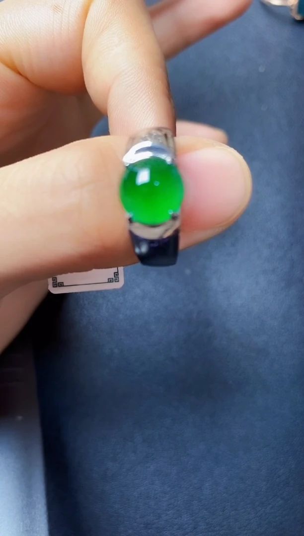 银S925镶嵌戒指翡翠222222222