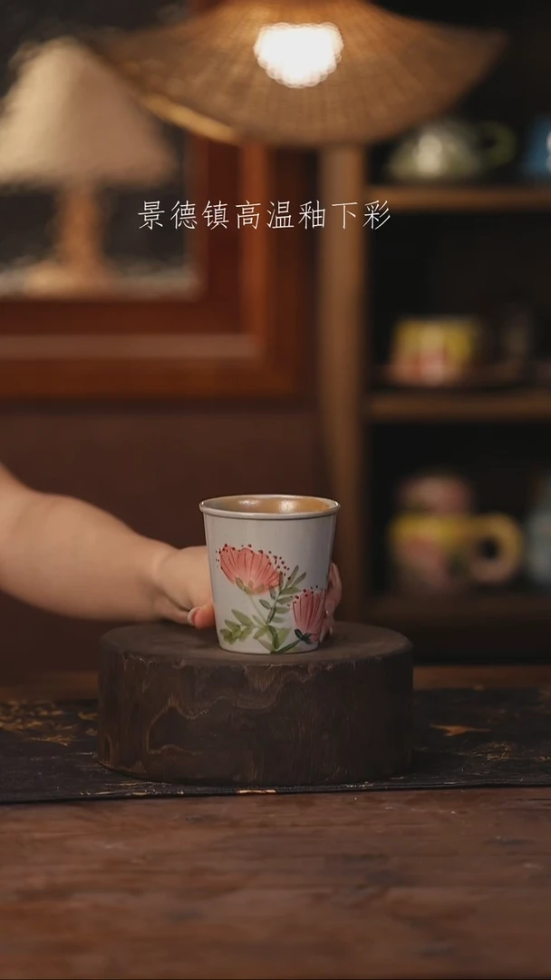 陶瓷景德镇高温釉下手绘陶瓷367