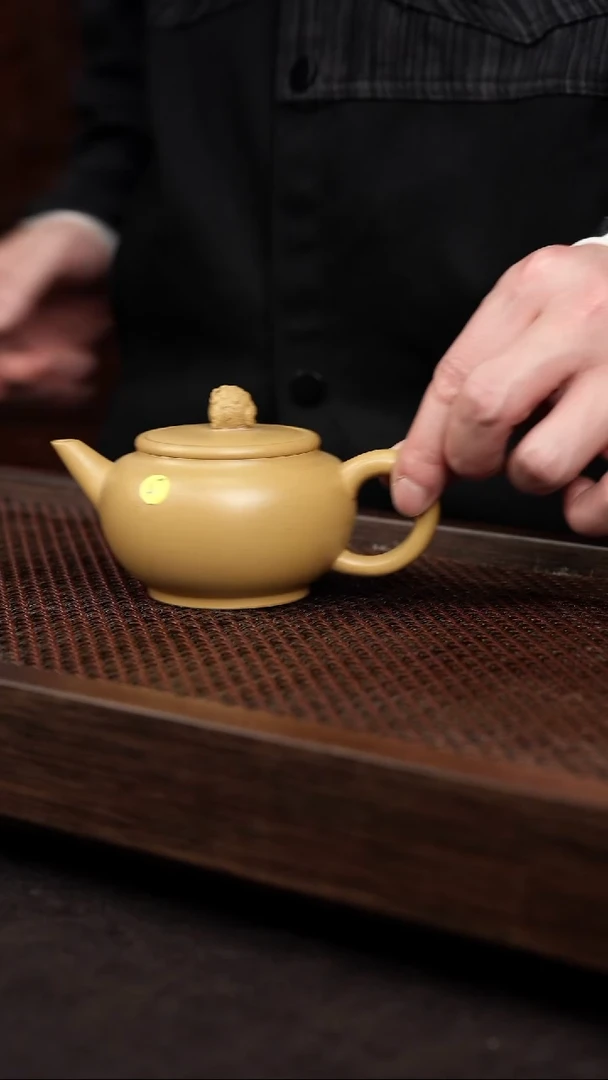 【闪购商品】紫砂茶壶黄金段上腰线金蟾水平