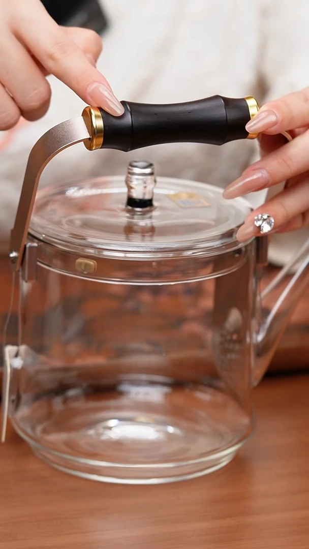 【闪购商品】禾器/透明君若壶/滤片款/紫光檀把