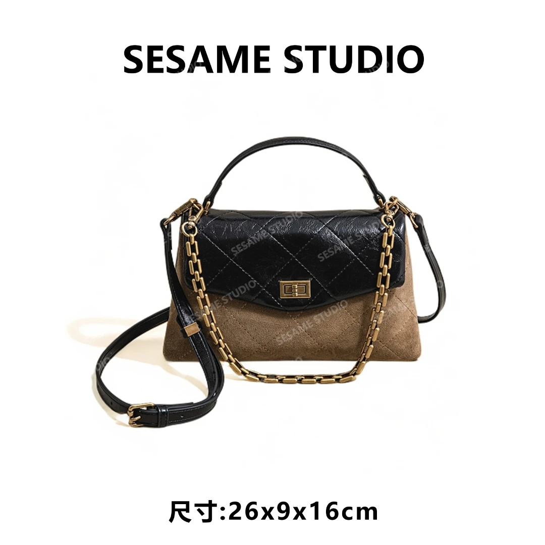 【芝麻集】SK-92959-黑色RAIN.CUN休闲时尚百搭腋下女包