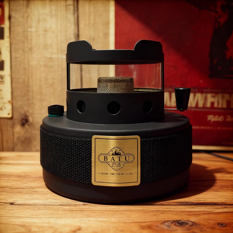 黑武士A1取暖观火炉煮茶炉矿物油炉酒精炉便携一体炉火炉静音无压