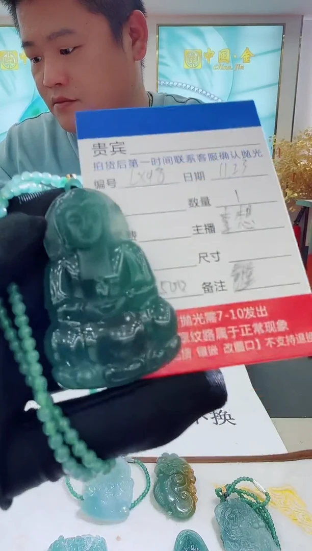 未镶嵌定制翡翠LX98翡翠吊坠赠珠链-多样性发其一