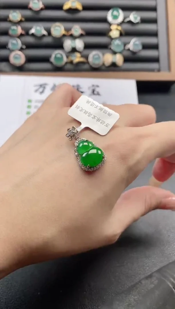 银S925镶嵌戒指翡翠51511