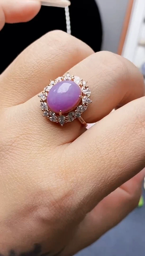 银S925镶嵌戒指翡翠2175